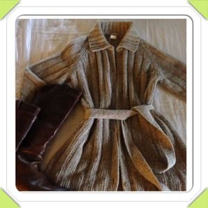 J Crew button-down cardigan w/belt