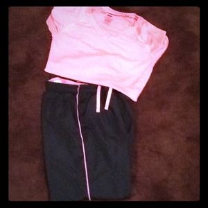 Danskin Shirt and Windbreaker Pants