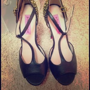 Betsey Johnson peep-toe heels