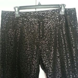 Nicole by Nicole Miller leopard print skinnies