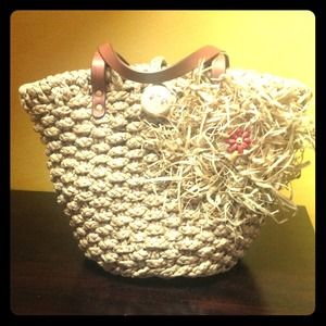 Juicy Couture straw tote NWOT