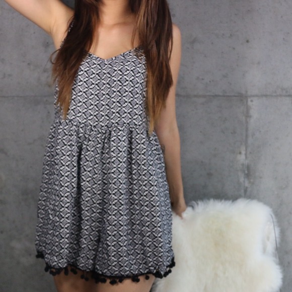 Printed romper