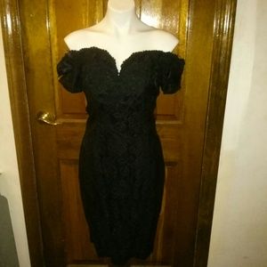 Off the shoulder little black dress NWOT
