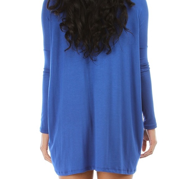 π Host Pick ROYAL BLUE OVERSIZED TUNIC DRESS - Picture 2 of 4