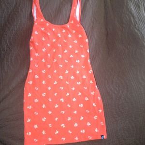 Volcom floral print tank dress. NWOT