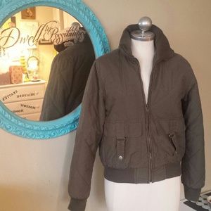 Olive green bomber jacket! Never been worn!