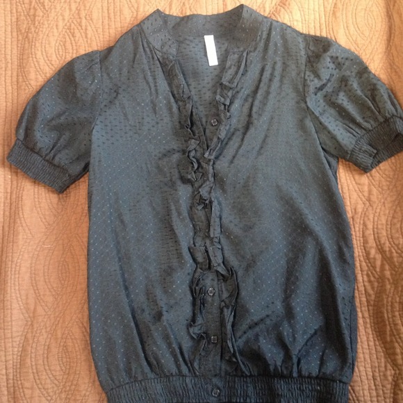 Xhilaration Black short sleeve Blouse