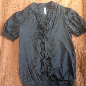 Xhilaration Black short sleeve Blouse