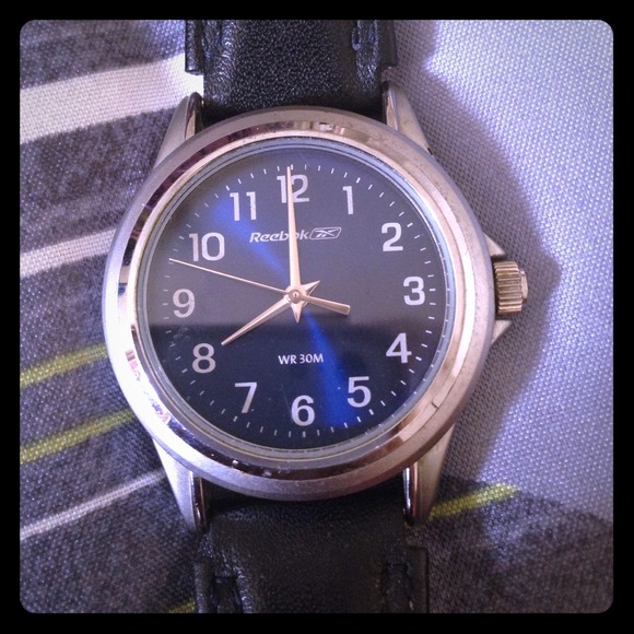 Reebok waterproof watch, genuine leather .
