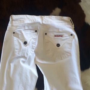 Hudson white skinny jeans sz 25.