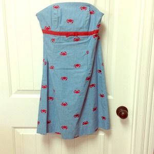 Cute red crab embroidered lilly pulitzer dress!