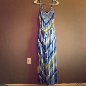Old Navy Chevron Maxi Dress