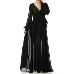 Beautiful chiffon wrap dress