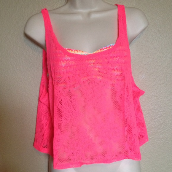 Spring Break Ready VS Pink Mesh Halter - Picture 2 of 4