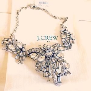 J. Crew Jewelry - ✨🆕 J. Crew statement bow flower crystal necklace J. Crew Jewelry - ✨🆕 J. Crew statement bow flower crystal necklace