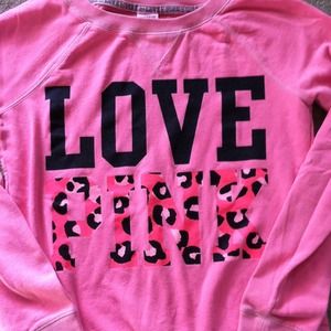 PINK crew neck sweatshirt