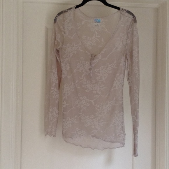 Free people sheer lacy top