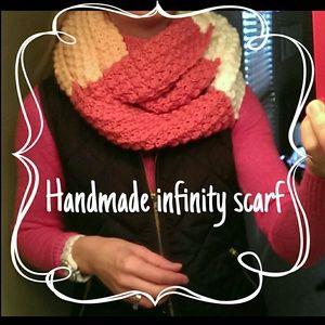 One of a kind crocheted infinity scarf - New!