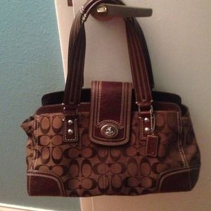 Authentic coach brown purse