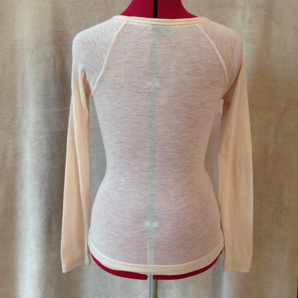 THE LIMITED Sheer Light Pink Ruffle Top - Picture 3 of 3