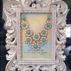 Gorgeous mint statement necklace, T&J designs