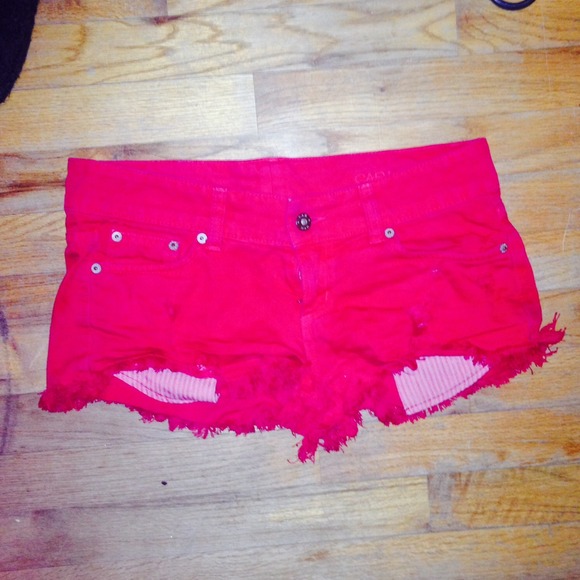 Red carmar shorts