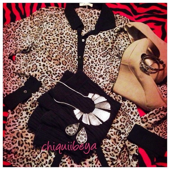 Leopard Long Sleeve blouse