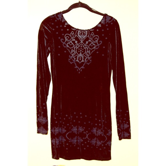 Free People burnout velvet dress