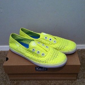 Keds - Rookie Laceless Neon Yellow