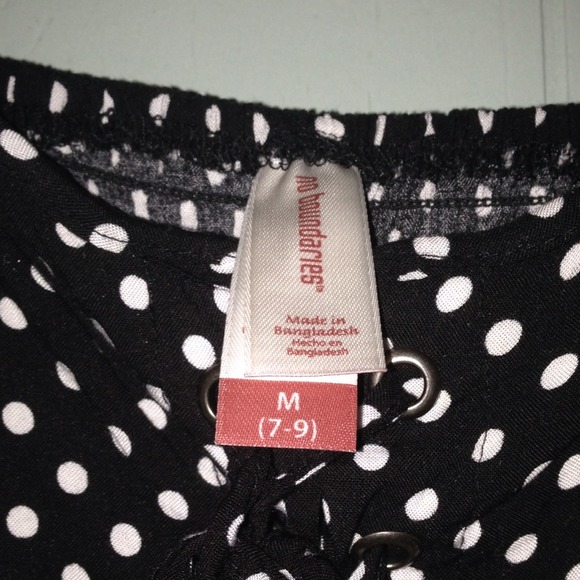 Cute black & white polkadot dress - Picture 3 of 4