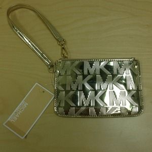 Authentic Michael Kors Gold Wristlet