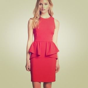 MICHAEL KORS red peplum dress!