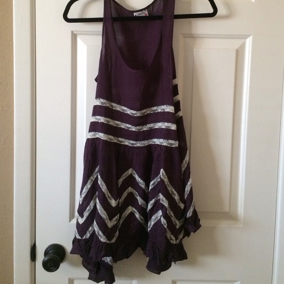 ❌Sold❌Free people eggplant trapeze dress in xs