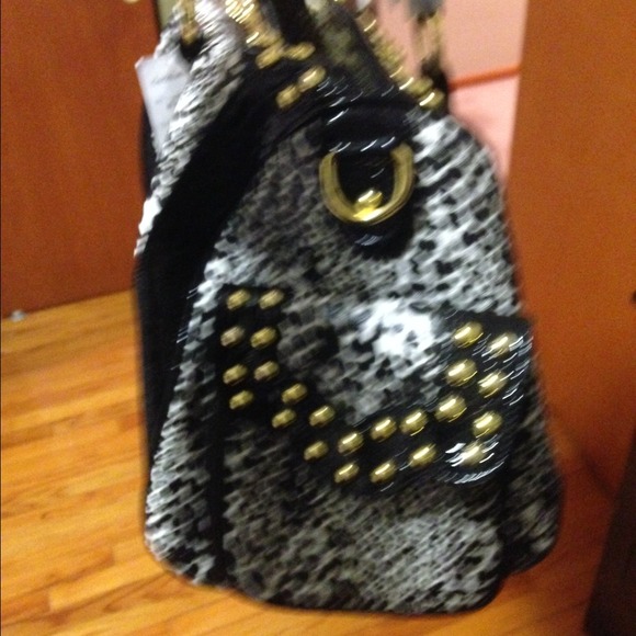 🔴SOLD🔴 Black and white leopard handbag - Picture 3 of 4