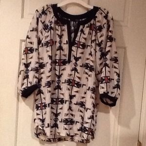 Aqua Blouse size medium