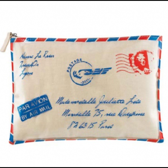 "Air Mail" Make Up Pouch