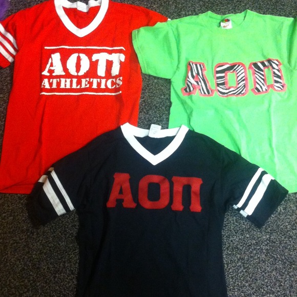 Alpha Omicron Pi tshirt bundle!