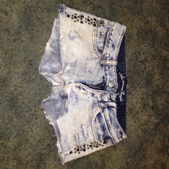 American eagle acid wash shortie shorts