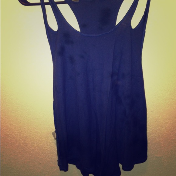 Navy and black tank top