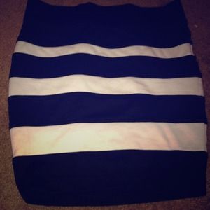 Black and white skirt