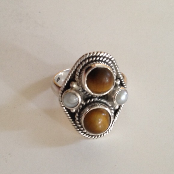 Sterling Tiger's Eye ring