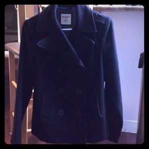 Black Peacoat from Old Navy