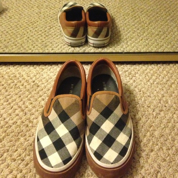 Burberry slip ons....