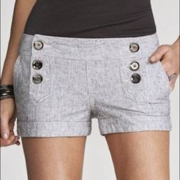 Express grey sailor shorts💜