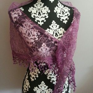 Purple scarf/shaw