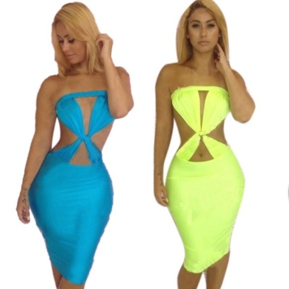 Blue bodycon dress - Picture 1 of 1