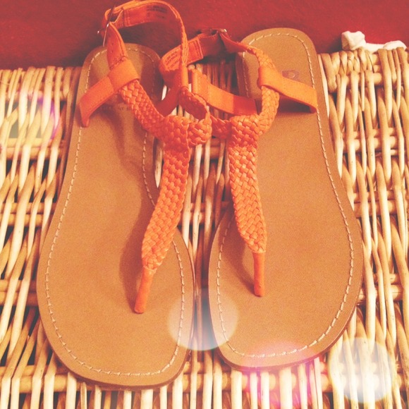 Tangerine GIANNI BINI Sandals Sz 6.5