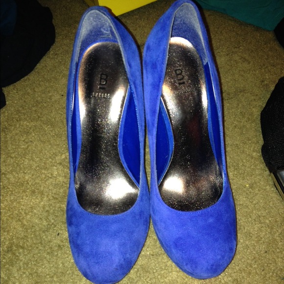 Blue Velvet Bakers Heels