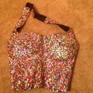 Sequin bustier