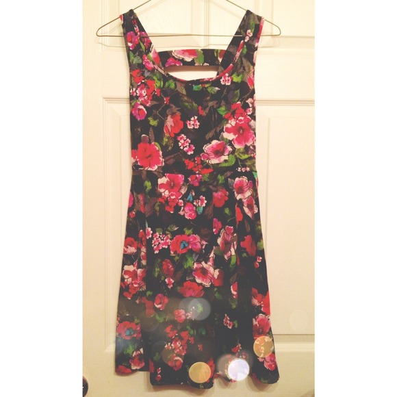 Black Floral Summer Dress
